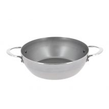 Sauteuse De Buyer Mineral B Element en fer bombée - 2 anses 28cm