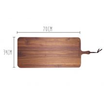 Planche à découper Dutch Deluxes XL en bois avec poignée - 34x70cm Noyer