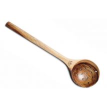 Ecumoire de cuisine Dutchdeluxes en bois d'acacia 30,5x7,8 cm