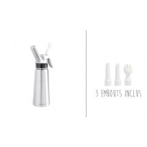 Siphon à chantilly Mastrad Pro en acier inoxydable 0,5 l