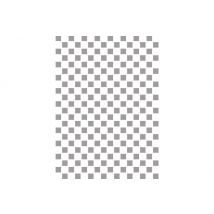 Grille pochoir à biscuits damiers en PVC blanc - 600x400mm