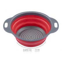 Passoire pliable Westmark rouge et grise - Ø22cm