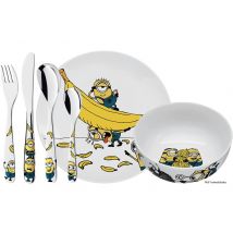 Couverts pour enfants WMF Les Minions inox 18/10 - Bol et assiette en porcelaine