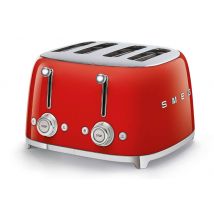 Toaster Smeg 4 tranches multifonctions - Style années 50 Rouge