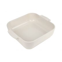 Plat à four carré Peugeot Appolia en céramique écru - 22,5cm