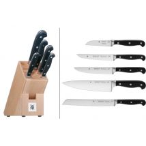 Bloc couteaux WMF Spitzenklasse Plus en chêne - 5 couteaux de cuisine