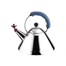 Bouilloire induction Alessi Oisillon inox 18/10 design par Michael Graves - tous feux Bleu ciel