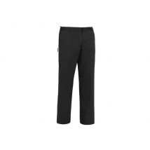 Pantalon cuisine unisexe Egochef Evo noir à poches - Polyester et coton S