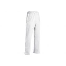 Pantalon cuisine unisexe Egochef Nurse blanc à poches - 100% coton M
