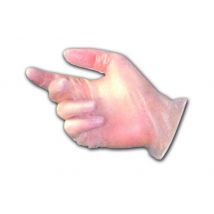 Boîte de 100 gants en vinyle légèrement poudrés L