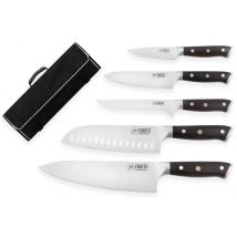 Mallette de couteaux de cuisine Fukito Ebène X50 - 5 pièces