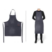 Tablier homme DutchDeluxes en coton 5 poches - 85 x 69 cm Gris