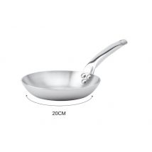 Poêle à frire inox 18/10 De Buyer Alchimy - conception 3 plis 20 cm
