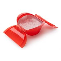 Papillote en silicone Lékué Maxi rouge avec filtre 1 à 2 personnes