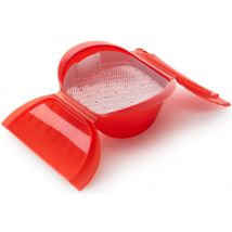 Papillote en silicone Lékué Maxi rouge avec filtre 3 à 4 personnes