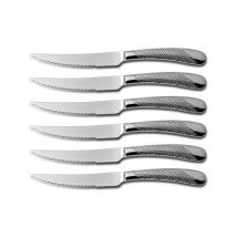 Lot de 6 couteaux à steak en acier inox Comas Geometric coffret en bois