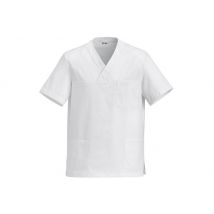 Veste de cuisine manches courtes Egochef Leonardo blanche 100% coton L