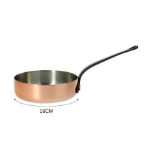 Sauteuse en cuivre droite De Buyer Inocuivre poignée en fonte