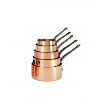 Set de 5 casseroles De Buyer Inocuivre en cuivre avec poignée en fonte