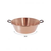 Bassine à confiture en cuivre lisse De Buyer - Compatible tous feux sauf induction