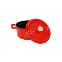 Cocotte ronde STAUB en fonte émaillée STAUB cerise - 18 à 30cm 20 cm