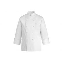 Veste de cuisine manches longues Egochef Rex blanche 100% coton L