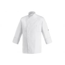 Veste de cuisine manches longues Egochef Cheap Air Plus blanche polyester et coton S