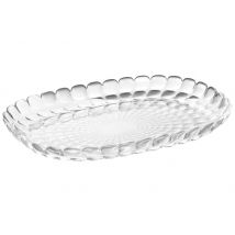 Plateau de service Guzzini Tiffany transparent en acrylique