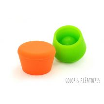 2 bouchons de vin Pulltex en silicone colorés