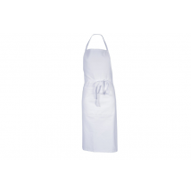 Tablier cuisine Robur Pise mixte blanc 100% coton