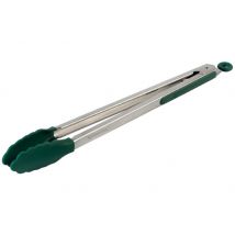Pince à barbecue Big Green Egg acier inox et embouts silicone - 40cm