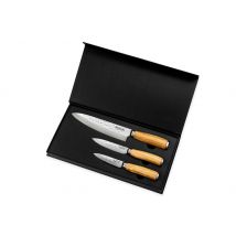 Coffret 3 couteaux de cuisine Wusaki Damas 10Cr en acier japonais - Chef +Universel + Office