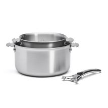 Lot de 2 casseroles inox 18/10 De Buyer Alchimy Loqy avec poignée amovible