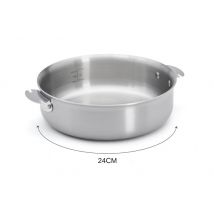 Sauteuse inox 18/10 De Buyer Alchimy Loqy amovible conception 3 plis 24cm