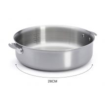 Sauteuse inox 18/10 De Buyer Alchimy Loqy amovible conception 3 plis 28cm