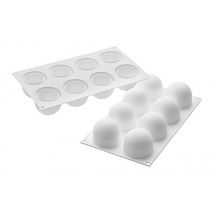 Moule silicone Silikomart 8 truffes Ø62mm blanc