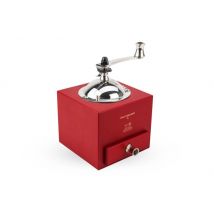 Moulin à poivre Peugeot Roellinger en hêtre à manivelle 13cm Rouge piment