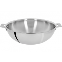 Wok inox 18/10 Cristel Casteline amovible 3 plis 30cm