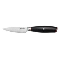 Couteau d'office Wusaki Fujiko Black 10CR manche pakka - lame damas 9cm