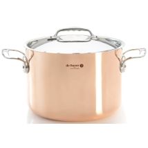 Braisière De Buyer Prima Matera en cuivre inox - Avec couvercle 24 cm