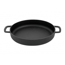 Poêle en fonte émaillée Combekk Sous-chef noire avec poignées 28cm