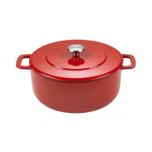 Cocotte en fonte Combekk Sous-chef Dutch Oven rouge avec couvercle 24cm