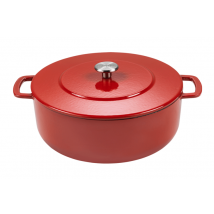 Cocotte en fonte Combekk Sous-chef Dutch Oven rouge avec couvercle 28cm