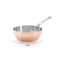 Sauteuse bombée en cuivre inox Prima Matera De Buyer - Compatible induction