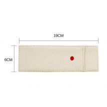 Etui de protection en lin universel pour couteaux de cuisine - 19 cm