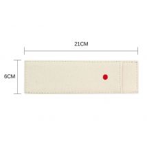 Etui de protection en lin universel pour couteaux de cuisine - 21 cm