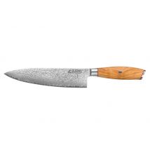 Couteau de chef Wusaki Fujiko 10CR manche en bois d'olivier - lame 20cm