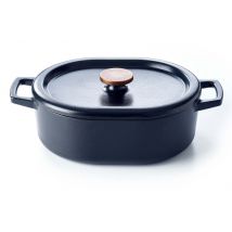 Cocotte Beka Nori ovale en fonte émaillée - diamètre 31cm
