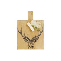 Planche de présentation Selbrae House en chêne avec poignée 35x25cm - Motif cerf