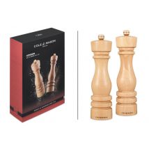 Coffret Cole & Mason London - 2 moulins sel et poivre en hêtre - 22cm